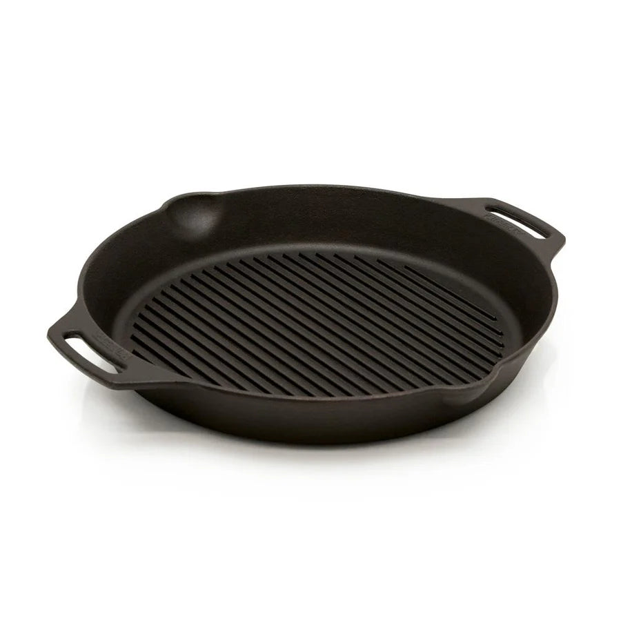 Cast Iron Grill Skillet with 2 handles
