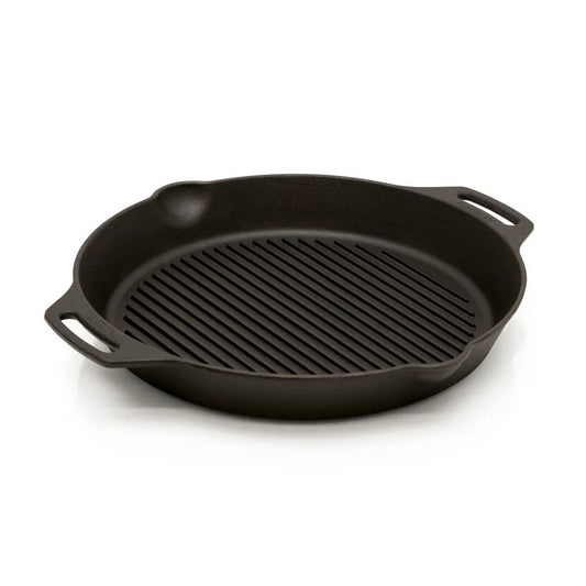 Cast Iron Grill Skillet with 2 handles