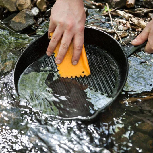 Scraper for cast iron with ridges