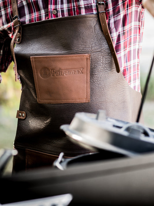 Buffalo Leather Apron with cross back straps