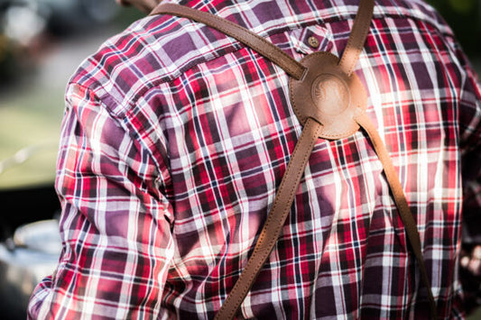 Buffalo Leather Apron with cross back straps