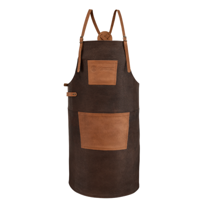Buffalo Leather Apron with cross back straps