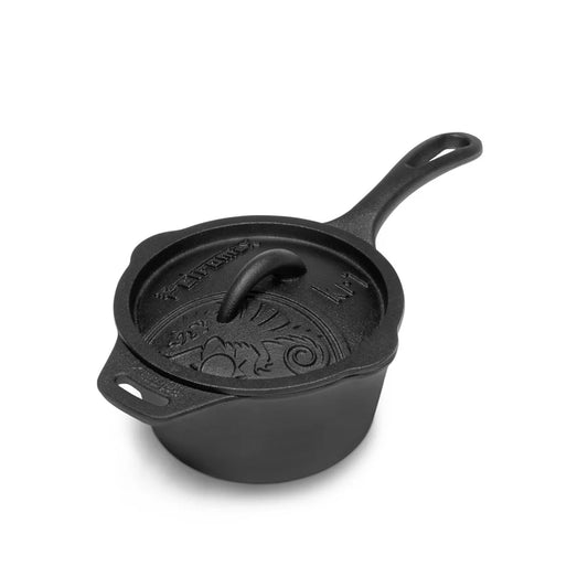 Cast Iron Saucepan with Lid 1L