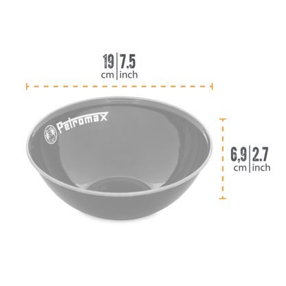 Petromax Enamel Bowls black 2 pieces (1 liter)