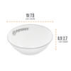 Petromax Enamel Bowls white 2 pieces (1 liter)